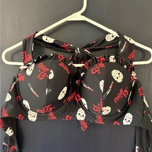 Hot Topic Friday The 13th Jason Mask Halter Swim Top Plus Size 1